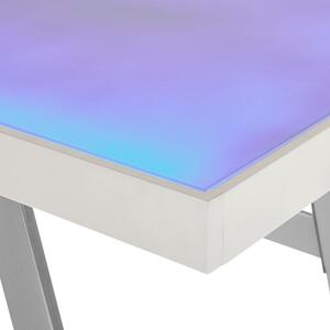 Psací stůl ALBUS 2 bílá, LED RGB osvětlení
