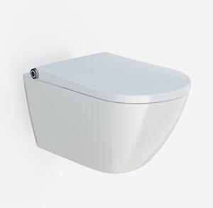 Sprchovací WC BERNSTEIN PREMIUM 1102 - vyhřívané prkénko, funkce odvápnění, rimless - bílá