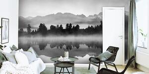 Malvis ® Tapeta Černobílé horské jezero Vel. (šířka x výška): 144 x 105 cm