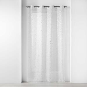 Bílá/ve stříbrné barvě voálová záclona 140x240 cm Floressia – douceur d'intérieur