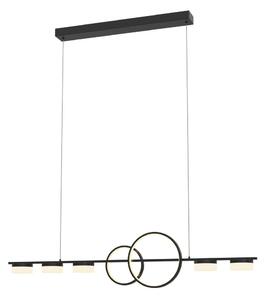Wofi 7030-702 - LED Stmívatelný lustr na lanku MESSINA LED/57W/230V černá