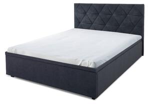 Postel 160x200 s roštem, úložným prostorem Mono 248 černá Bellano