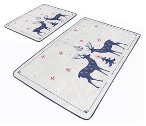 Krémové koupelnové předložky v sadě 2 ks 60x100 cm – Mila Home