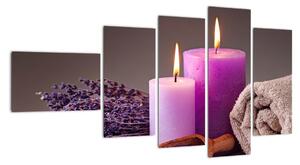 Obraz - Relax, svíčky (110x60cm)