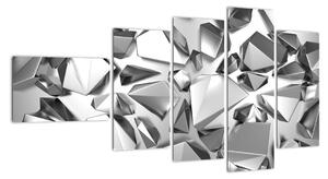 Abstraktní obrazy - krystaly (110x60cm)