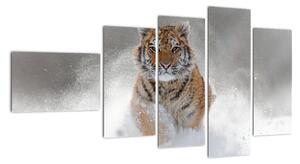 Obraz běžícího tygra (110x60cm)