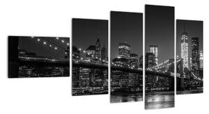 Obraz - noční most (110x60cm)