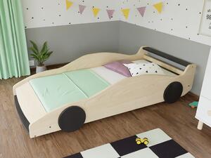 Dětská auto postel ve tvaru FERRARI F40 80x160 cm - Červená - černá