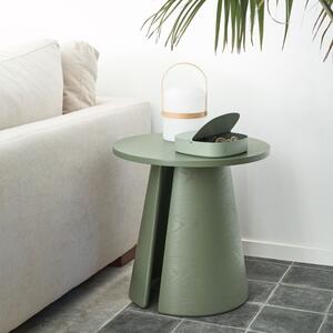 Zelený jasanový kulatý odkládací stolek Teulat Cep 50 cm
