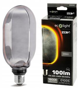 ECOLIGHT Dekorativní LED žárovka E27 4W 100lm O100 - řada ZERO