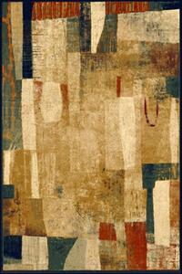 Kusový koberec vlněný Dywilan Omega Kioto Red Abstraktní béžový vícebarevný Rozměr: 200x300 cm
