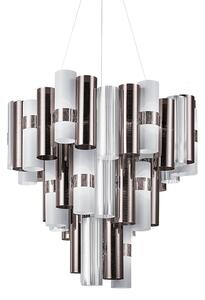 Slamp La-Lollo Pewter-white suspension XL, designové závěsné svítidlo, 130W LED 2700K stmívatelné, průměr 80cm