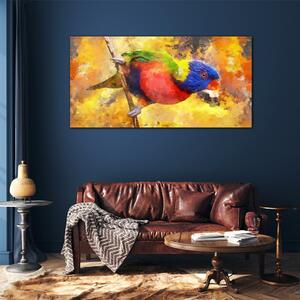 Obraz na skle Obraz na skle Pobočka zvířecí pták papouška