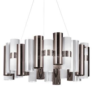 Slamp La-Lollo Pewter-white suspension L, designové závěsné svítidlo, 80W LED 2700K stmívatelné, průměr 80cm