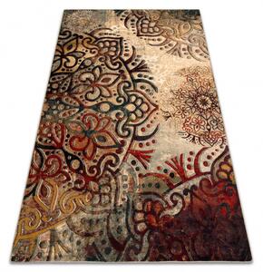 Kusový koberec vlněný Dywilan Polonia Boho Red béžový Rozměr: 170x235 cm