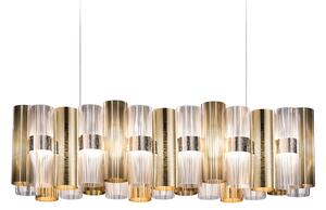 Slamp La Lollo Gold suspension linear 100, designové závěsné svítidlo, 70W LED 2700K stmívatelné, délka 93cm