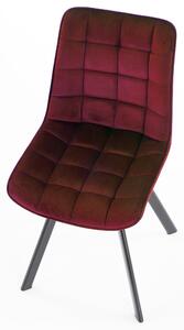 Jídelní židle HERMOSA tmavě červená