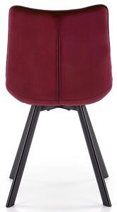 Jídelní židle HERMOSA tmavě červená