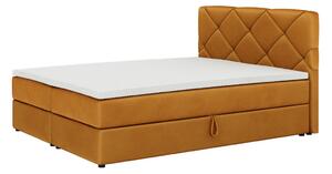 Čalouněná postel boxspring SCARLETT + topper, 180x200, itaka 33