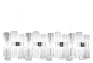 SLAMP LALSXXLWHT01T00NMTEU La Lollo white suspension linear 100, designové závěsné svítidlo, 70W LED 2700K stmívatelné, délka 93cm