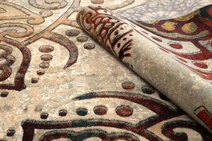 Kusový koberec vlněný Dywilan Polonia Boho Red béžový Rozměr: 200x300 cm