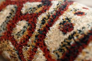 Kusový koberec vlněný Dywilan Polonia Boho Red béžový Rozměr: 170x235 cm