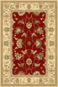 Kusový koberec vlněný Dywilan Polonia Loare Velvet Red červený béžový Rozměr: 200x300 cm