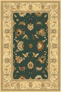 Kusový koberec vlněný Dywilan Polonia Loare Szmaragd zelený béžový Rozměr: 200x300 cm