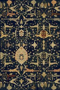 Kusový koberec vlněný Dywilan Polonia Persej Navy modrý Rozměr: 200x300 cm
