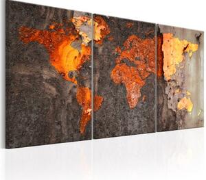 Obraz - World Map: Rusty World