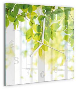 Skleněné hodiny Listy zskb-30x30-00081075