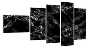 Černobílý mramor - obraz (110x60cm)