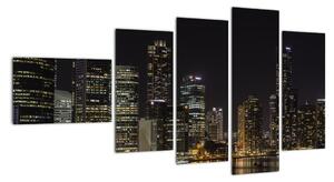 Obraz nočního velkoměsta (110x60cm)