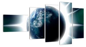 Moderní obraz zeměkoule (110x60cm)