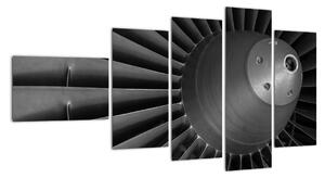 Detail turbíny - obraz (110x60cm)