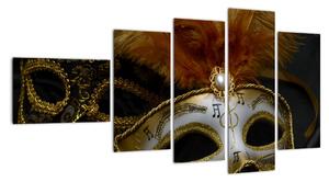 Karnevalová maska - obraz (110x60cm)