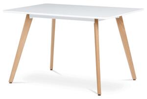 Jídelní stůl DT-313 bílý / naturální