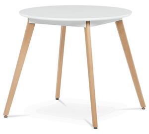 Jídelní stůl DT-316 bílý / naturální