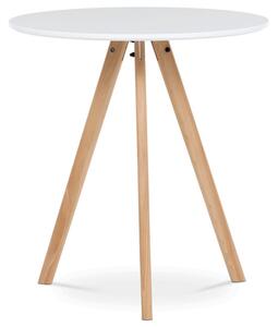 Jídelní stůl DT-320 bílý / naturální