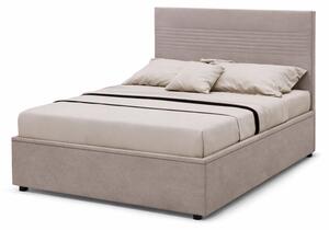Postel Fro Line 140x200 s roštem, úložným prostorem Mono 233, béž