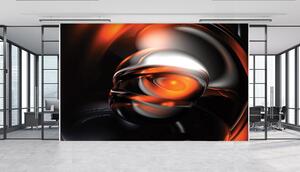 Malvis ® Tapeta Abstrakt 3D orange Vel. (šířka x výška): 144 x 105 cm
