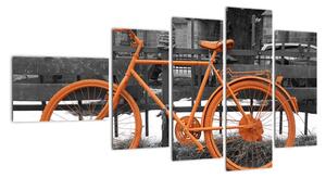 Obraz oranžového kola (110x60cm)