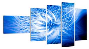 Modrý moderní obraz (110x60cm)