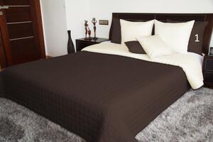Luxusní a moderní oboustranné hnědé přehozy na postel Šířka: 75 cm | Délka: 160 cm