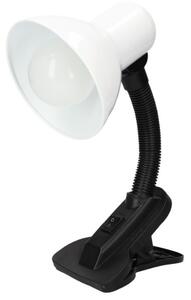 Stolní lampa s klipem na 1 žárovku E27 max 40W, bílá, Bunto, 3 roky záruka