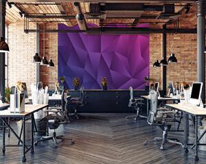 Malvis ® Tapeta 3D fialové trojúhelníky Vel. (šířka x výška): 144 x 105 cm
