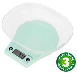 Kuchyňská váha Nagri s miskou, digitální, max 5kg, přesnost na 1g, 14x18cm, 3 roky záruka