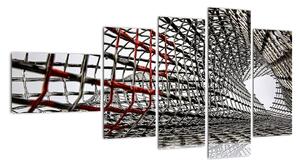 Obraz kovové mříže (110x60cm)