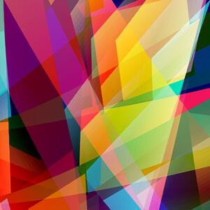 Malvis ® Tapeta Abstrakt barevná hvězda Vel. (šířka x výška): 288 x 200 cm