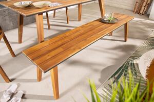 Zahradní stolová lavice BALI 180 CM masiv akácie Exteriér | Zahradní lavice